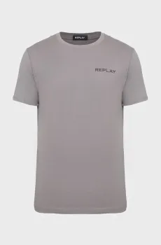 Мужская серая футболка Серый M Replay M6888 .000.M23608P