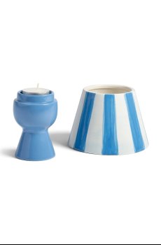 Декоративный подсвечник &k amsterdam cantine blue 16 cm