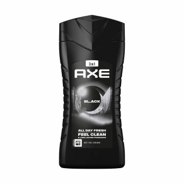 Гель для волос, лица и тела 3 в 1 Axe Black All Day Fresh Body Face Hair Wash, 250 мл Гель для волос, лица и тела 3 в 1 Axe Black All Day Fresh Body Face Hair Wash, 250 мл