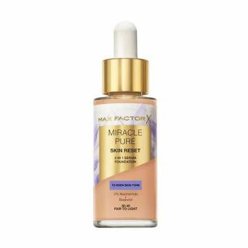 Тональный крем-сыворотка для лица Max Factor Miracle Pure Skin Reset 2 In 1 Serum Foundation 30-40 Fair to Light, 30 мл Тональный крем-сыворотка для лица Max Factor Miracle Pure Skin Reset 2 In 1 Serum Foundation 30-40 Fair to Light, 30 мл