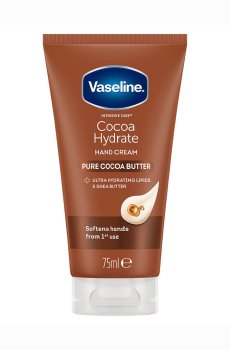 Увлажняющий крем для рук Vaseline Intensive Care Cocoa Hydrate Hand Cream с какао-маслом, 75 мл