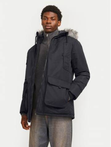 Jack&Jones Куртка парка Construct 12258406 Чорний Regular Fit Jack&Jones Куртка парка Construct 12258406 Чорний Regular Fit