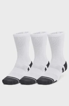 Белые носки (3 пары) UA Performance Tech 3pk Crew Белый 47.5-50.5 Under Armour 1379512-100