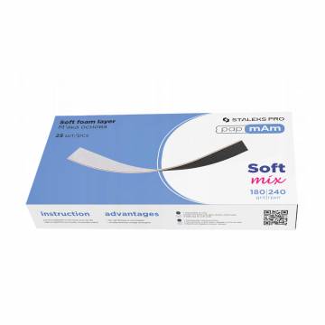 Набор сменных абразивов для пилки-основы Staleks Pro PapmAm Soft Mix 180/240 грит, 25 шт Набор сменных абразивов для пилки-основы Staleks Pro PapmAm Soft Mix 180/240 грит, 25 шт