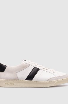 Белые кожаные кроссовки Blake