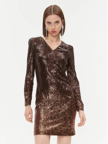 DKNY Повсякденна сукня DD3HZ942 Коричневий Regular Fit DKNY Повсякденна сукня DD3HZ942 Коричневий Regular Fit