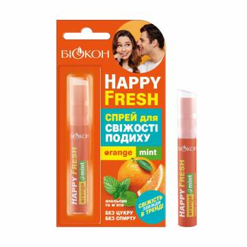 Спрей для полости рта Біокон Happy Fresh Orange Mint, 10 мл Спрей для полости рта Біокон Happy Fresh Orange Mint, 10 мл