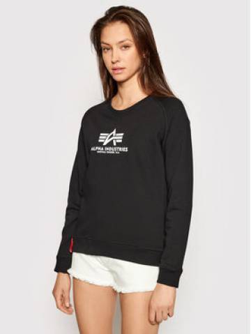 Alpha Industries Світшот New Basic 196031 Чорний Regular Fit Alpha Industries Світшот New Basic 196031 Чорний Regular Fit