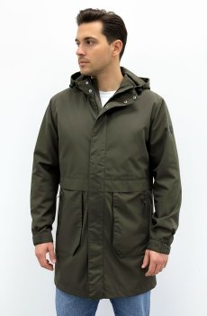 Удлиненная куртка легкая хаки AS-132-lenox-green
