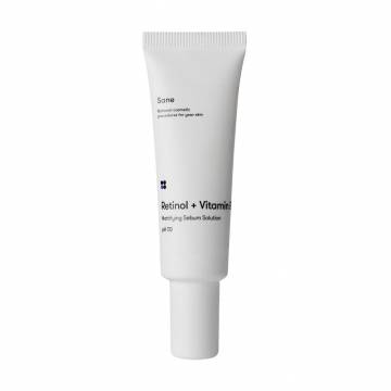 Матирующий крем для лица Sane Retinol + Vitamin E Mattifying Sebum Solutuon для жирной кожи, 30 мл Матирующий крем для лица Sane Retinol + Vitamin E Mattifying Sebum Solutuon для жирной кожи, 30 мл