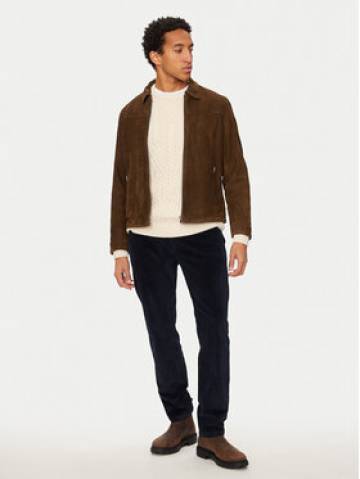 Pepe Jeans Шкіряна куртка Tenjamin PM403018 Коричневий Regular Fit Pepe Jeans Шкіряна куртка Tenjamin PM403018 Коричневий Regular Fit