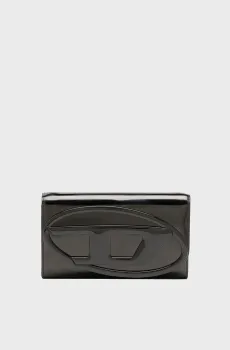 Женский черный кожаный кошелек 1DR Черный ONESIZE Diesel X09809 PS202