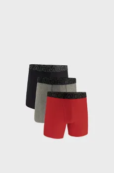 Мужские боксеры (3 шт) Underwear Boxers UA PERFORMANCE TECH - SOLID 6 3PK Разноцветный M Under Armour 1383878-600