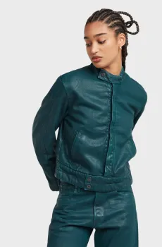 Женская зеленая куртка Short moto Зеленый L G-Star RAW D25184,D436