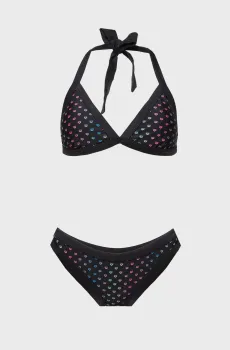 Женский черный купальник с узором RAINBOW MONOGRAM BIKINI TRIANG Черный S Arena 007079-515