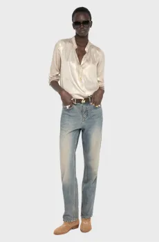 Женская золотистая блуза Tink Золотой S ZADIG&VOLTAIRE WWSH02319_GOLD