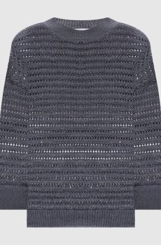 Серый джемпер с пайетками
