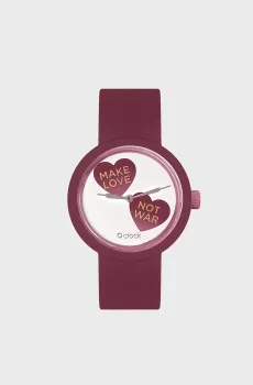 Женские бордовые часы O clock 3746 Бордовый S O bag 2000000009445