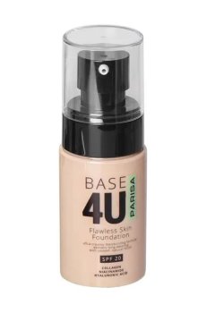 Тональный крем для лица Parisa Cosmetics Base 4U F-10 Flawless Skin Foundation SPF 20, 13 Light Beige, 60 мл