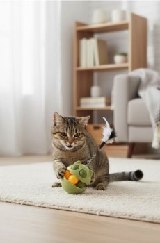 Іграшка для котів з котячою мятою - блідо-зелений