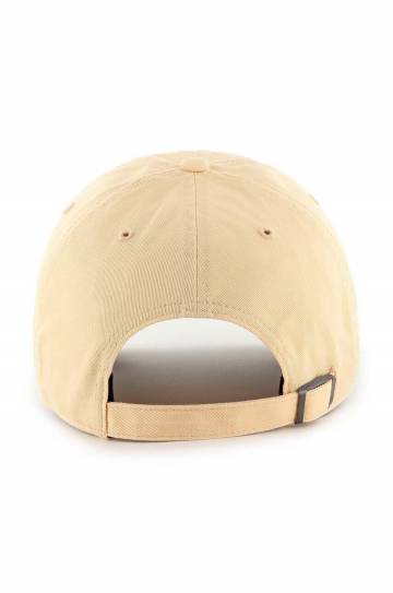 Хлопковая кепка 47 brand MLB New York Yankees цвет оранжевый с аппликацией B-BSRNR17GWS-AF Хлопковая кепка 47 brand MLB New York Yankees цвет оранжевый с аппликацией B-BSRNR17GWS-AF