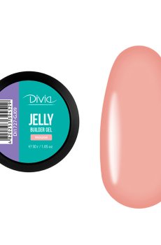 Гель для наращивания ногтей Divia Jelly Builder Gel GJ09 Mousse, 30 г