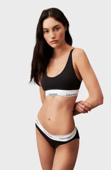 Женский черный топ LIGHTLY LINED BRALETTE Черный XS Calvin Klein 000QF7586E