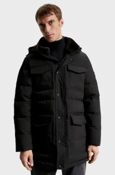Мужская черная парка ROCKIE UTILITY Черный S Tommy Hilfiger MW0MW32780