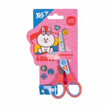 Ножницы детские YES Line Friends с принтом на лезвии, 13 см (480429) Ножницы детские YES Line Friends с принтом на лезвии, 13 см (480429)