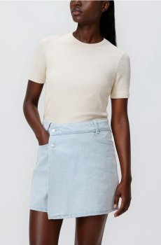 Reserved - Джинсова спідниця-шорти - синій - 884IU-05J