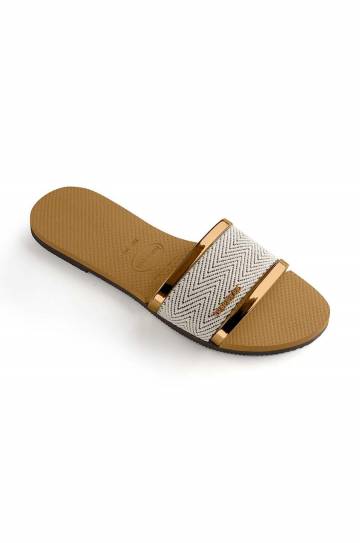 Шлепанцы Havaianas YOU TRANCOSO PREMIUM женские цвет золотой 4146063.1856 Шлепанцы Havaianas YOU TRANCOSO PREMIUM женские цвет золотой 4146063.1856