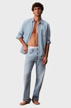 Мужские голубые джинсы Голубой 34-32 Calvin Klein Jeans LV04RC759G