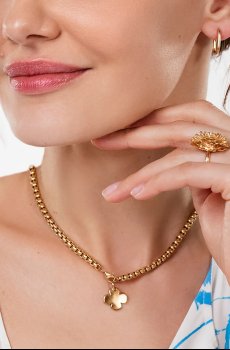 Позолоченное колье Lilou