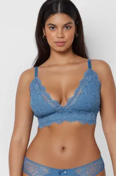Женский голубой бюстгальтер с мягкой треугольной чашкой SUCCESS Голубой 75C Etam 6527493