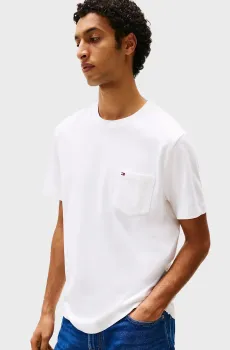 Мужская белая футболка ESSENTIAL SOLID Белый M Tommy Hilfiger MW0MW37283