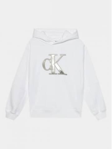 Calvin Klein Jeans Світшот Metallic Monogram IG0IG02298 Білий Regular Fit Calvin Klein Jeans Світшот Metallic Monogram IG0IG02298 Білий Regular Fit