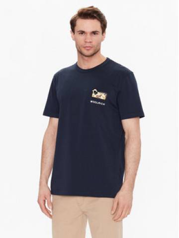 Woolrich Футболка Camo Sheep CFWOTE0087MRUT2926 Cиній Regular Fit Woolrich Футболка Camo Sheep CFWOTE0087MRUT2926 Cиній Regular Fit