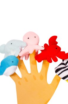 Набор игрушек на пальцы Lindo Р 266 Морские животные