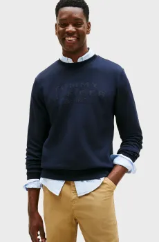 Мужской темно-синий свитшот APPLIQUE Синий M Tommy Hilfiger MW0MW40055