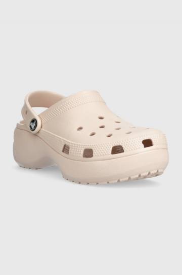 Шлепанцы Crocs Classic Platform Clog женские цвет розовый на платформе 206750 Шлепанцы Crocs Classic Platform Clog женские цвет розовый на платформе 206750