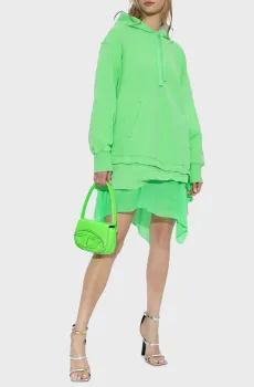 Женское салатовое платье D-ROLE Салатовый XS Diesel A08422 0AIJW