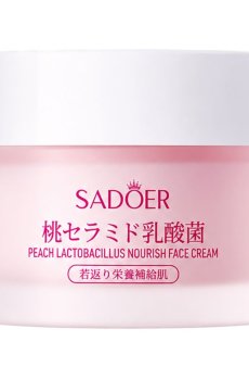 Крем для лица Sadoer Peach Lactobacillus Nourish Face Cream с персиком и лактобактериями, 50 г