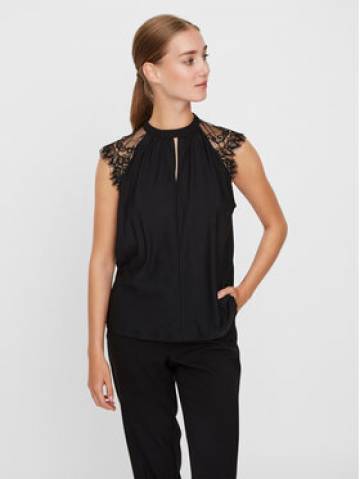 Vero Moda Блузка Milla 10226072 Чорний Regular Fit Vero Moda Блузка Milla 10226072 Чорний Regular Fit