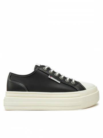 Tommy Jeans Кеди Foxing EN0EN02714 Чорний Tommy Jeans Кеди Foxing EN0EN02714 Чорний