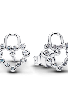 Сережки "Сяючий замок-серце"