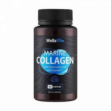 Коллаген морской Wella Vita Marine Collagen с гиалуроновой кислотой и витамином С, 60 капсул Коллаген морской Wella Vita Marine Collagen с гиалуроновой кислотой и витамином С, 60 капсул