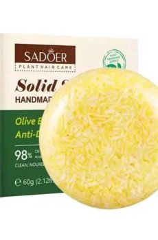 Твердый шампунь для волос Sadoer Olive Essence Anti-Dandruff Solid Shampoo, 60 г