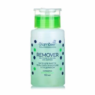 Жидкость для снятия гель-лака и биогеля GlamBee Remover Виноград, 150 мл Жидкость для снятия гель-лака и биогеля GlamBee Remover Виноград, 150 мл