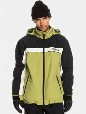 Quiksilver Лижна куртка Live Wire Snjt EQYTJ03408 Зелений Regular Fit Quiksilver Лижна куртка Live Wire Snjt EQYTJ03408 Зелений Regular Fit