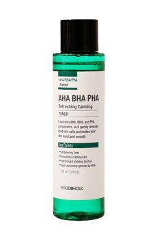 Уценка! Успокаивающий тонер для лица Food A Holic AHA BHA PHA Refreshing Calming Toner, 150 мл
